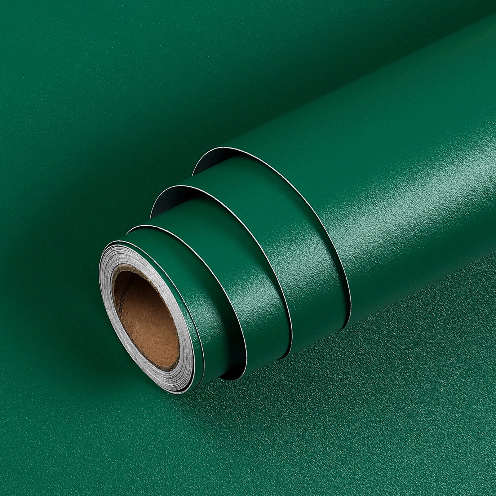LaCheery Textured Wallpaper Stick and Peel Dark Green Contact Paper De
